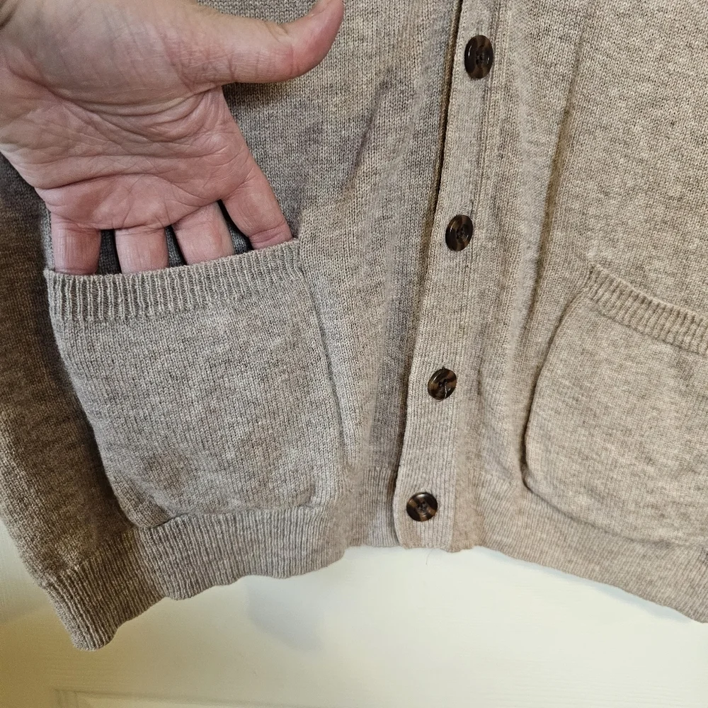 WoolOvers Wool Button Down Cardigan Sweater